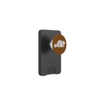 Beaver Word Art, motivo «Woodland Animal Grunge», castori invecchiati PopSockets PopWallet per MagSafe