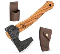BeaverCraft Ascia da bushcraft Ascia per intaglio del legno AX6 Asce da campeggio forgiate a mano e accette Ascia per spaccare il legno Ascia da foresta per tagliare la legna, asce da giardinaggio
