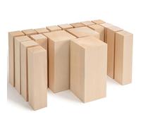 BeaverCraft Blocchi per intaglio in tiglio Kit per intaglio del legno da 19 pezzi Blocchi di legno non finiti BW19