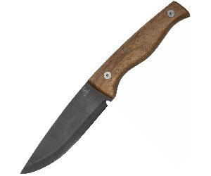 Beavercraft BSH3 Nightfall Coltello da Bushcraft in Acciaio al Carbonio con Lama Blu, Manico in Noce