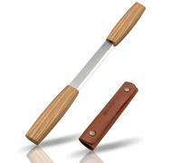 BeaverCraft Coltello da disegno Strumento per la lavorazione del legno 10,6 centimetri Coltello da intaglio del legno con fodero in pelle DK2s per modellare il legno, dettagliare, intagliare cucchiai