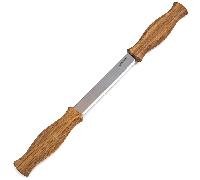 Beavercraft Coltello da Intaglio 3mm con Manico in Rovere e Fodero in Pelle DK1S