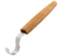 Beavercraft Coltello da Intaglio per Cucchiai 30 mm con Manico in Quercia SK2 Oak