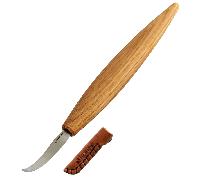 Beavercraft Coltello da Intaglio per Cucchiai Curva Aperta con Fodero in Pelle SK4S