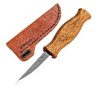 Beavercraft Coltello da Intaglio Sloyd con Manico in Rovere e Fodero in Pelle C4S