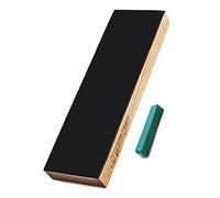 BeaverCraft Leather Strop for Knife Sharpening LSC4P1 - Stropping Kit with Polishing Compound - Stropping Block 8" Knife Sharpener - Long Leather Honing Strop - Sharpening Knives for Wood Carving