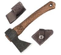 Beavercraft Piccola Ascia da Intaglio con Fodero in Pelle AX1