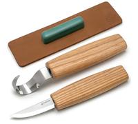 BeaverCraft S01 Set di coltelli per intaglio di cucchiai di legno Kit di strumenti per la fabbricazione di cucchiai Coltello da intaglio Coltello a uncino per destrimani Ciotola Tazza Kuksa