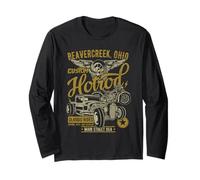 Beavercreek OH Hotrod - Design Vintage per Auto e Moto Maglia a Manica