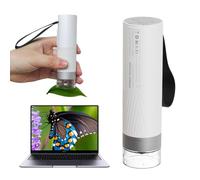 BEAVERLAB Microscopio a moneta 1000X HD per video/foto, Microscopio digitale WiFi microscopio USB per bambini, mini fotocamera, 8 luci LED regolabili, compatibile con iPhone, Android, iPad, computer