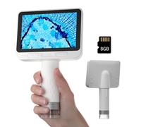 BEAVERLAB Microscopio bambini, 1600X HD microscopio per bambini, microscopio per bambini 4-12 anni, microscopio digitale portatile con 8 luci LED, microscopio USB Android, iOS, computer