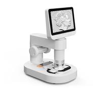 Beaverlab, microscopio digitale miniscopio con schermo IPS da 4 pollici, ingrandimento 1600x, video HD 1080p, microscopio a moneta WiFi USB per adulti, 8 luci LED regolabili, compatibile con PC View