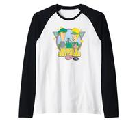 Beavis And Butt-Head Golf Club '93 Distressed Portrait Maglia con Maniche Raglan