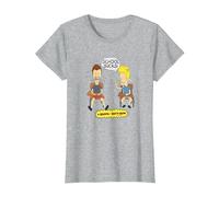 Beavis And Butt-Head School Sucks Maglietta, Donna, Grigio Melange, S