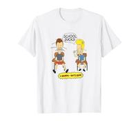 Beavis And Butt-Head School Sucks Maglietta, Uomo, Bianco, 5XL