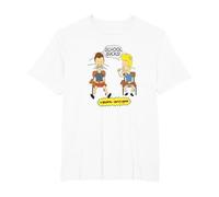 Beavis And Butt-Head School Sucks Maglietta, Uomo Taglie Grandi, Bianco, 5X Tall