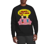 Beavis And Butthead Couch Logo Og Felpa Unisex, Nero, S