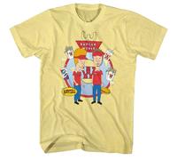 Beavis E Butt-Head - Burger World - Maniche Corte - Grigio - Adulto - T-Shirt
