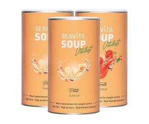 BEAVITA Vitalkost Zuppe per Dimagrire 3x500 g Set