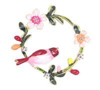 Beavorty 1 Pezzo Spettatura Di Oriole Floreale Spillo Carino Pin Di Smalto Perni Vestito Forma Girly Spilla Da Petto Breastpin Spilla Per Feste Spilla Per Vestiti