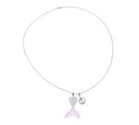 Beavorty 1 Pz. collana a coda di sirena collana per ragazze conchiglia fascino collana oceanica collane collana da donna collana presente collana di gioielli con pendente plastica rosa