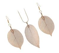 Beavorty 1 Set Collana Foglia per Ragazze Pendenti Creativi e Collana Placcata Decorazione per Ogni Occasione