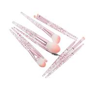 Beavorty 10 Pezzi Pennelli Occhi con Glitterato Set per Ombretto Fondotinta Correttore Sopracciglia ed Eyeliner Set con Setole Morbide per e Ragazze