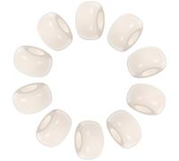 Beavorty 10 Pezzi Tappo Rotondo Pp Olio per di Beige e in Essenziale Bottiglia Design Piatto Compatibile Sicurezza e Stile Minimalista con con Diffusori per Aromaterapia per Decorazione