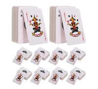 Beavorty 10 Set Mini Carte da Gioco Tascabili, Formato Compatto in Carta | Case delle Bambole, Riunioni e Feste, Facile da Imparare, Adatto a Tutte le Età