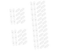 Beavorty 100 Paia Naselli in silicone per occhiali os sunglasses bicchieri inter accessori naselli per occhiali anti ricambi per occhiali nasello antiscivolo occhiali da naso Gel di silice
