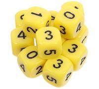 Beavorty 12 Dadi Matematici Numerati da 0 a 5, Cubi da Gioco per La Scuola Primaria, Contatori per La Scuola Dell'infanzia, Sussidi Didattici per L'aritmetica, Dadi da 16 Mm, Blocchi di Probabilità