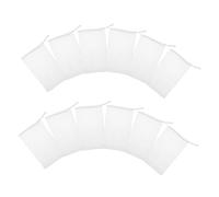 Beavorty 12 Pezzi Borsa Detergente in Rete Schiumosa Sapone Rotondo Batuffolo Di Cotone a Doppia Punta Per Sapone Liquido Sapone Retrò Chiaro Di Sapone Ricarica Spugna Pe Rete Bianca