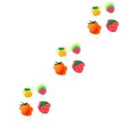 Beavorty 12 Pz Fiore Da Bagno a Forma Di Frutta Pulire i Giocattoli Pouf in Rete Da Bagno Doccia in Rete Palla Da Doccia Dei Cartoni Animati Lavapiatti Bambino Di Grandi Dimensioni Pe