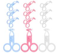 Beavorty 12pezzi Pinzette Per Strumento Portatile Per Rimozione e Inserimento Applicatore Per Morbide e Rigide Facile Usare e