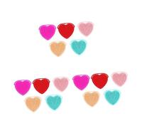 Beavorty 15pezzi Spazzole Per Forma Di Cuore Silicone Multifunzionali Spazzole Per Shampoo Per Design Ergonomico e Setole Densità Alta Facili Da Riporre e Asciugare