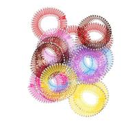 Beavorty 18pezzi Pettini Per Capelli Elastici Circolari Di Fascia Per Capelli in Plastica Flessibile Meccanismo Molla Per Presa Salda Adatto Veri e Sintetici Design Compatto Per Facile Port