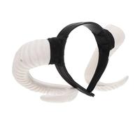 Beavorty 1pezzi Cercaietto Halloween Corna Bianca Trucco di Halloween Cercaietto per Capelli Corno Copricapo Divertente per Accessorio per Feste