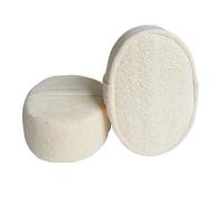 Beavorty 1set Strumenti Da Bagno Luffa Naturale Con Striscia Per Massaggio Schiena e Asciugamano Esfoliante Lungo Kit Completo Per Pulizia Profonda Beige