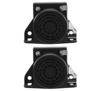 Beavorty 2 Pezzi Allarme di Retromarcia per Auto e Veicolo da Cantiere, Nero, Metallo e Plastico, Avvisatore Acustico Forte, 12v-48v, per Backup Alert e Reversing