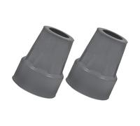 Beavorty 2 Pezzi cuscinetti per le stampelle gomma antiscivolo punte in gomma per bastoni da passeggio punte di canna punte di gomma per canne punte quadruple gomma da cancellare Grey