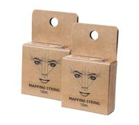 Beavorty 2 Pezzi Di Inchiostro Kit Righello Per Filo Da Ricamo Marcatore Per Sopracciglia Marcatura Del Filo Misura Pre Inchiostro Nero Righello Per Sopracciglia Inchiostro