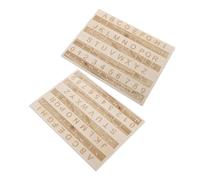 Beavorty 2 Pezzi Di Lavagna Braille in Legno Con Punti in Rilievo Per Non Vedenti Strumento Di Apprendimento Compatto Per La Pratica Dellalfabeto Braille