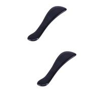 Beavorty 2 Pezzi Di Strumento Gua Sha Per Terapia Raschietto Per Il Viso in Legno Liscio Muscolo in Corno Di Bufalo Naturale