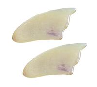 Beavorty 2 Pezzi Di Strumento Per Raschiare Il Viso in Corno Di Pecora Naturale Terapia Per Il Trattamento Dei Punti Trigger