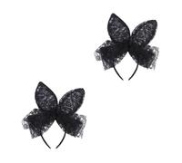 Beavorty 2 Pezzi Fascia Party con Orecchie Coniglio e Accessorio Halloween Cosplay Masquerade per Feste Sceniche