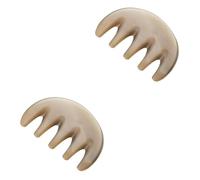 Beavorty 2 Pezzi Pettine Da Massaggio A Cinque Denti Raschiando Pettine Per Capelluto Gua Sha Per Il Capelluto Massaggiatore Per La Testa Massaggio Per Del