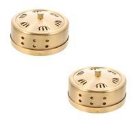 Beavorty 2 Pezzi Scatola Porta Moxibustione Strumento Rame Serbatoio Moxibustione Per Accessorio Massaggio