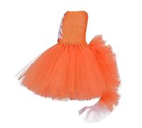 Beavorty 2 Pezzi Set Da Vestire Per La Volpe Abbigliamento Per Ragazze Costume Per Ragazze Outfit Per Ragazze Vestito Abito Da Spettacolo Gonna Di Garza Per Ragazze