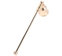 Beavorty 2 Pezzi Spegnitoio per Candele in Metallo Dorato con Manico da 6,5' a Forma di Campana per Spegnere in Sicurezza Candele Tealights in Ambienti Domestici e Chiese