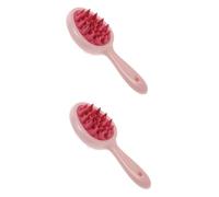 Beavorty 2 Pz Pettine Per Shampoo Scrubber Per Il Capelluto Per La Forfora Spazzola Per Shampoo Massaggiatore Per Lavaggio Lavatrice Per Lavasciuga Abs Rosa